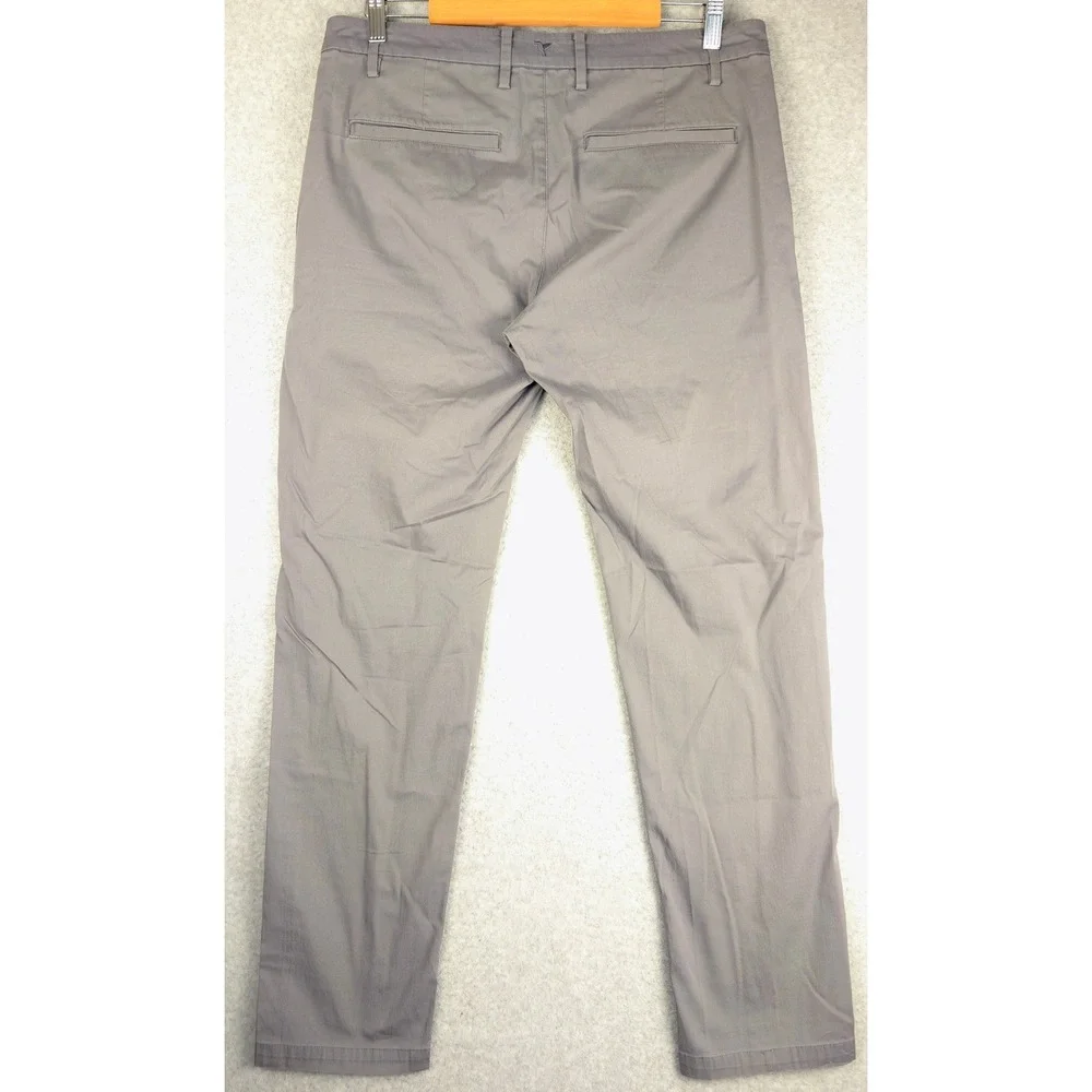 Birddogs Boomstick Mens Pants Grey Stretch Chino Casual 34x32 (Fits 34x30)